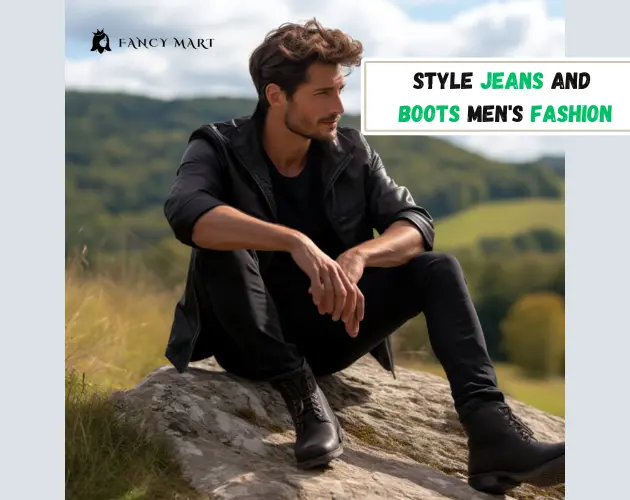 Style Jeans And Boots Men's Fashion